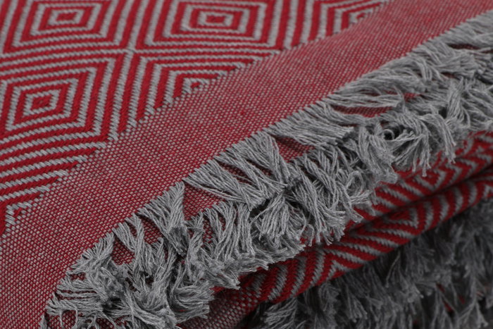 L'essentiel linge de maison Funda de Sofá Rojo Clarete 100% Algodón 175 x 230 cm